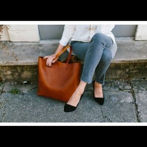 Madewell Mira Flat Suede Black Size 8